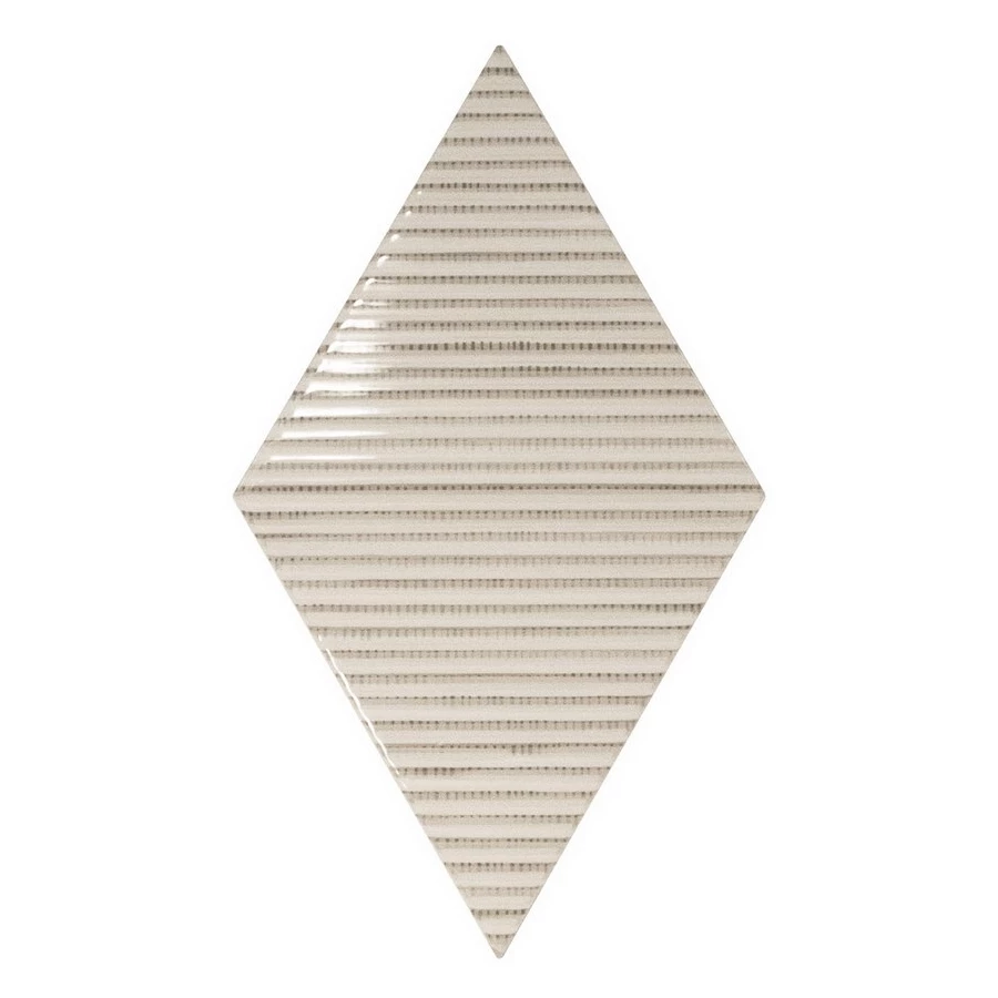 Плитка керамическая Equipe Ромбус Бамбу Cреам / Rhombus Bambu Cream глянцевая бежевая 22754 26,3х15,2 см