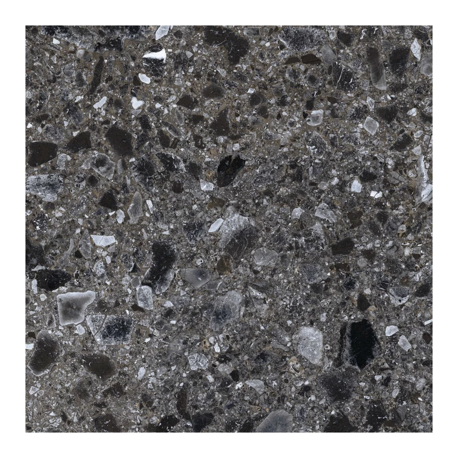 Керамический гранит Kerranova Terrazzo темно-серый K-333/MR 60х60 см