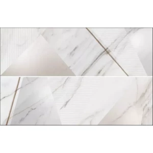 Плитка настенная Grespania Ceramica Marmorea Corinto Nauplia 2 Piezas глянцевая белая 17MD73N 100х31,5 см