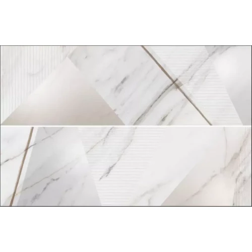 Плитка настенная Grespania Ceramica Marmorea Corinto Nauplia 2 Piezas глянцевая белая 17MD73N 100х31,5 см