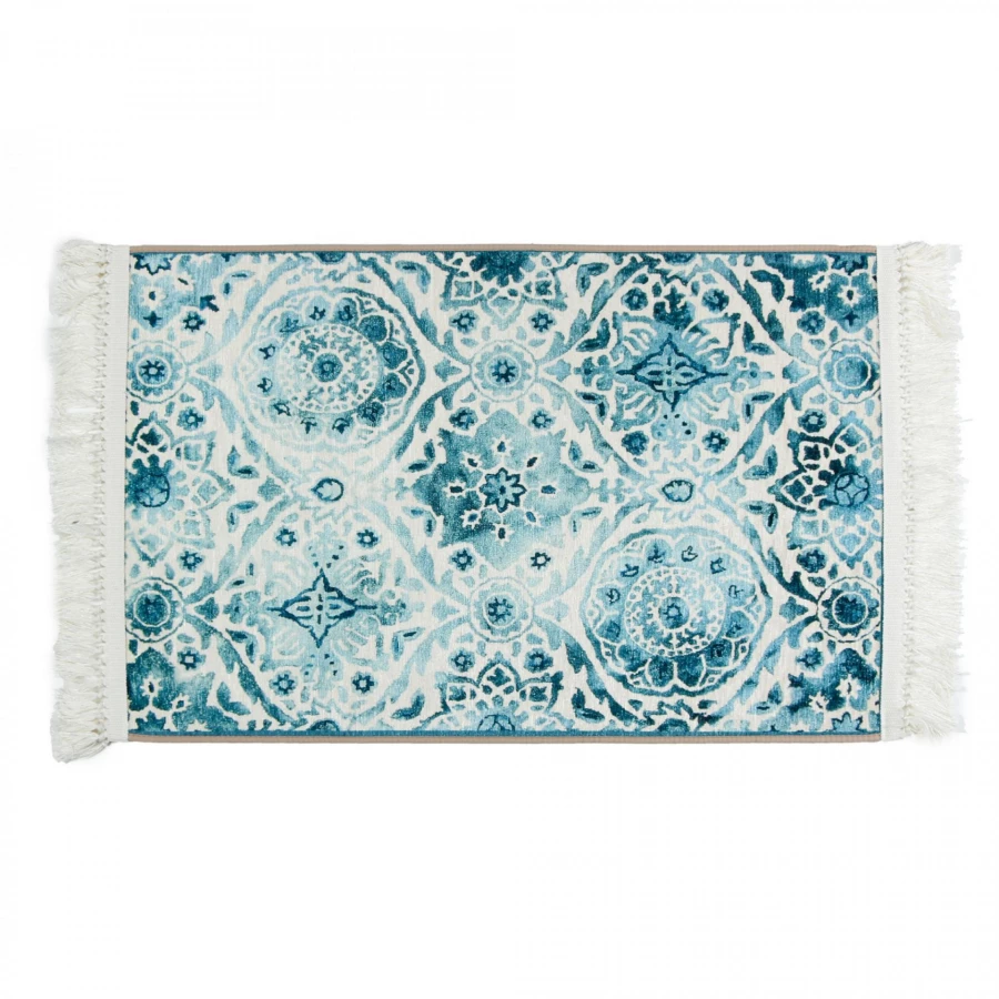 Коврик для ванной 1-ый Fixsen Vintage бирюзовый FX-7000T 80х50 см