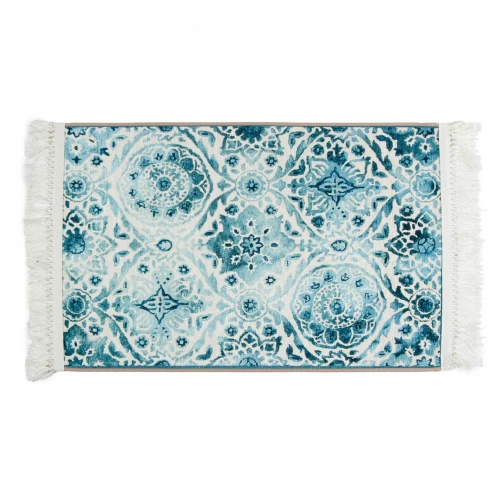 Коврик для ванной 1-ый Fixsen Vintage бирюзовый FX-7000T 80х50 см