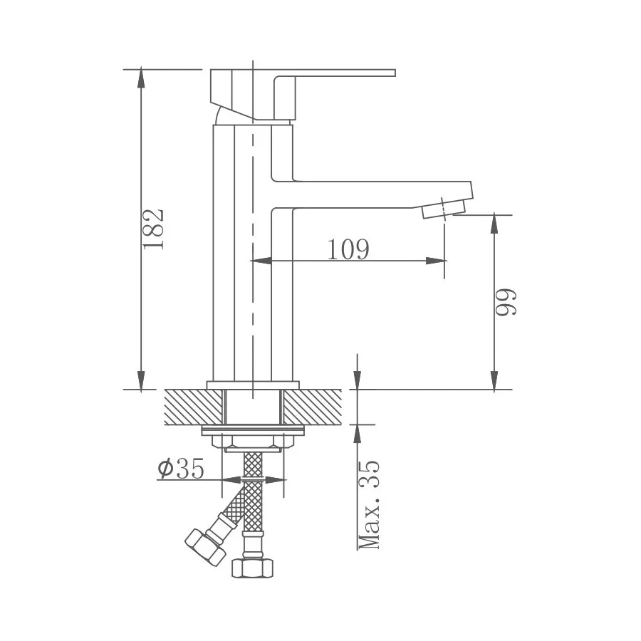 Смеситель для раковины Haiba HB10806