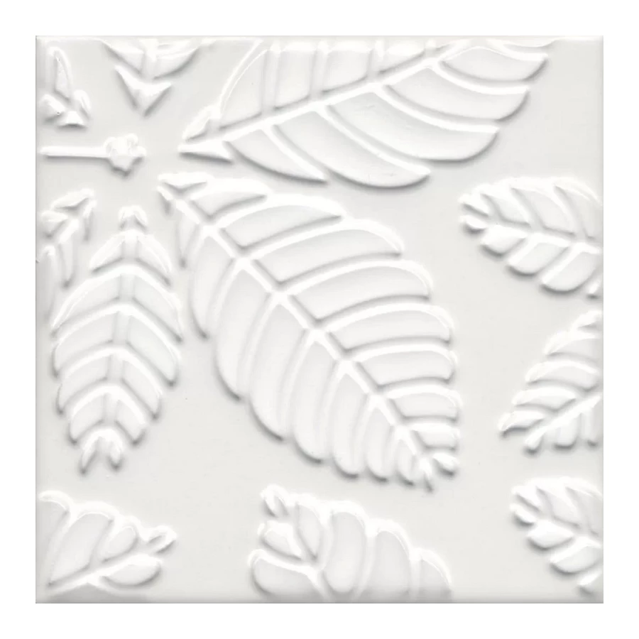 Плитка настенная Kerama Marazzi Агдаль 1 Декор структура матовый белый KMD2SFB001BN 15x15 см