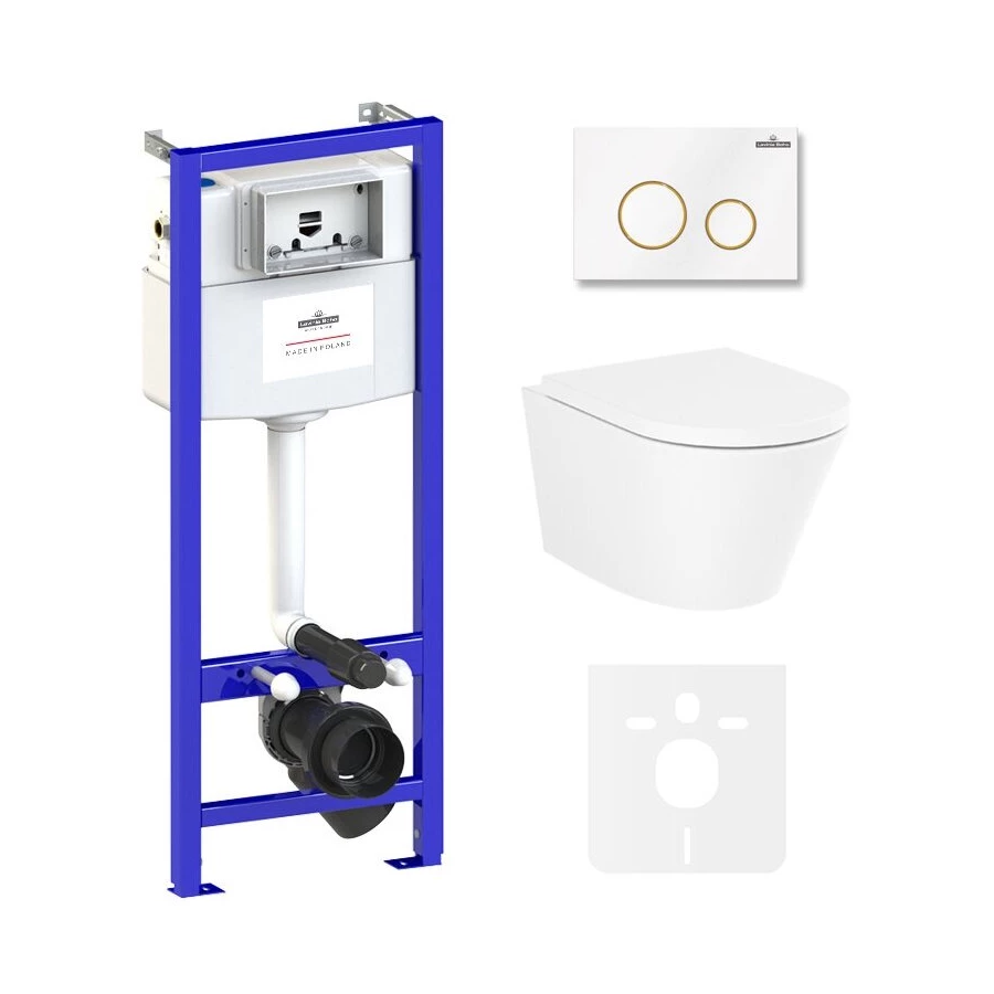 Унитаз Lavinia Boho Relfix Biore Compacto Rimless 75110149 (комплект 6 в 1 )