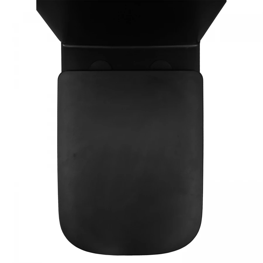 Унитаз-компакт Azario Black King безободковый с быстросъемным сиденьем микролифт черный матовый AZ-8303D 37х64х81 см