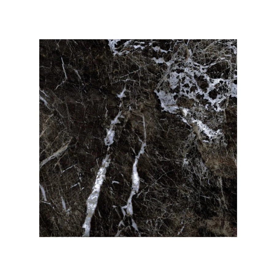 Керамогранит Gresse Simbel carbon Мрамор черно белый матовый GRS05-03M 600*600*10мм 60х60 см