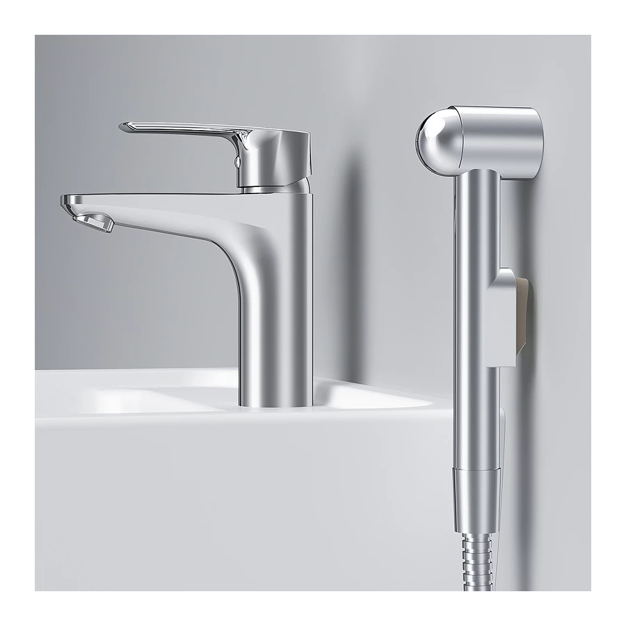 Смеситель для раковины Am Pm Gem с гигиеническим душем F90A03000