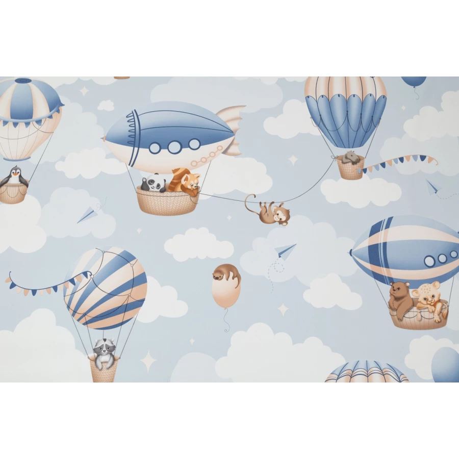Обои флизелиновые Palitra Home Zoo Child HomeColor голубые HC72270-16 1,06х10,05 м