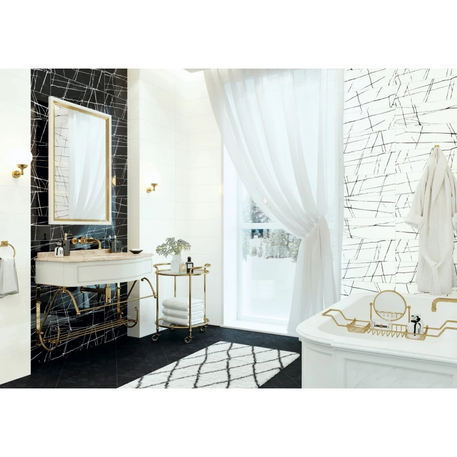 Плитка настенная New Trend Chicago White Rock 16 шт в уп 57,6 м в пал WT11CHR00 60х20х0,75 см