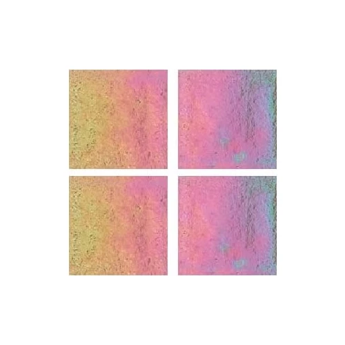 Стеклянная мозаика JNJ Mosaic Gold Link сетка 2x2 глянцевая розовая EB59 32,7х32,7 см