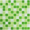 Мозаика Bonaparte Стеклянная мозаика Golf 25х25 глянцевая зеленая 30х30 см
