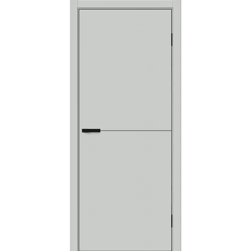 Межкомнатная дверь Bravo Браво-0.21 П 200x60 экошпон Bravo A полотно глухое цвет Grey Silk