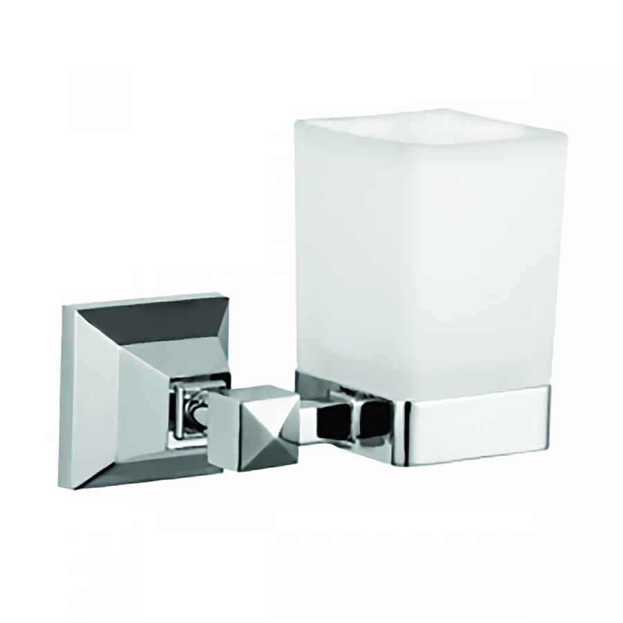 Стакан стеклянный Azario Altre хром AZ96006