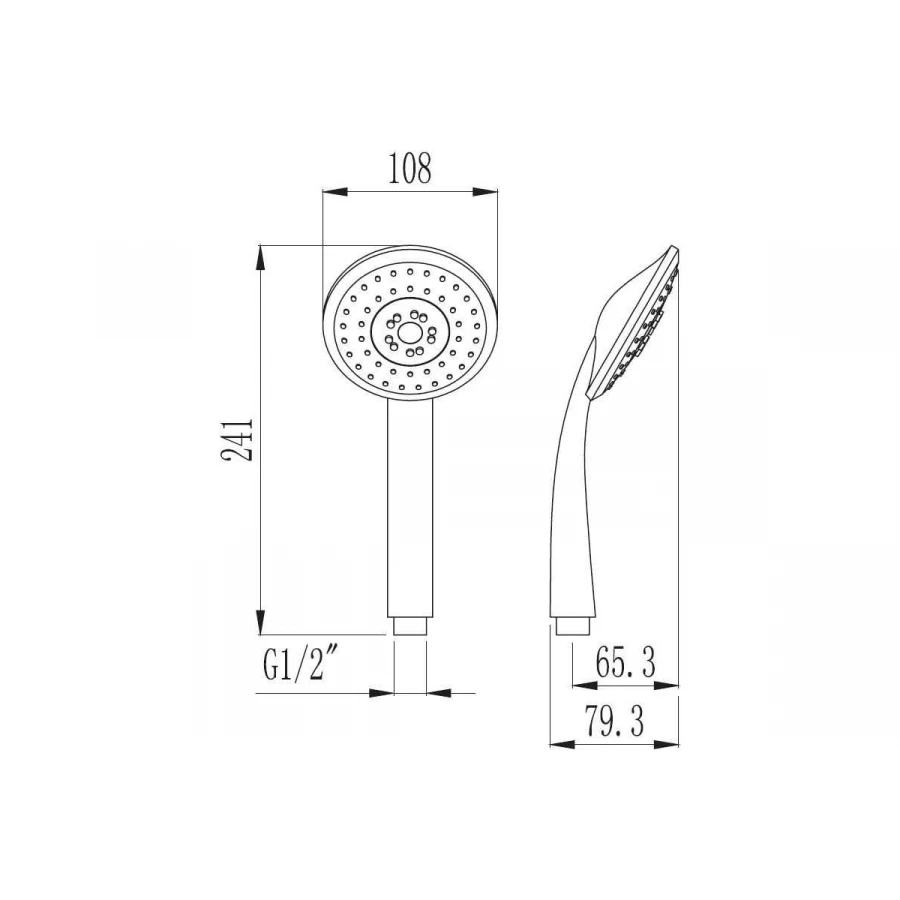 Лейка Esko для душа 3 режимная Voda VSPL853
