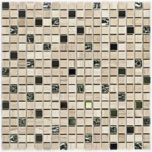Мозаика Bonaparte Каменная мозаика Tokyo 15х15 серая 30,5х30,5 см