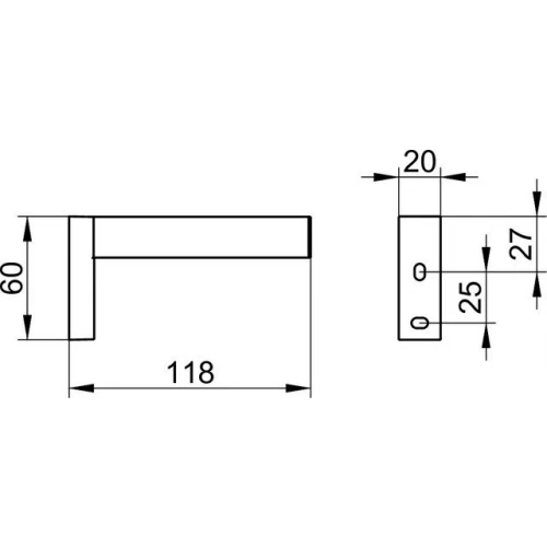 Держатель для запасного рулона Keuco Edition 90 Square хром 19163010000