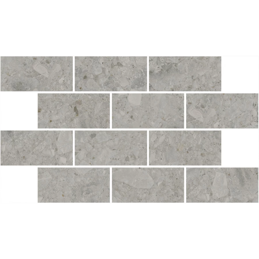 Декор Kerama Marazzi Чеппо ди Гре мозаичный обрезной матовый серый DD606020/MM 34,6x20 см