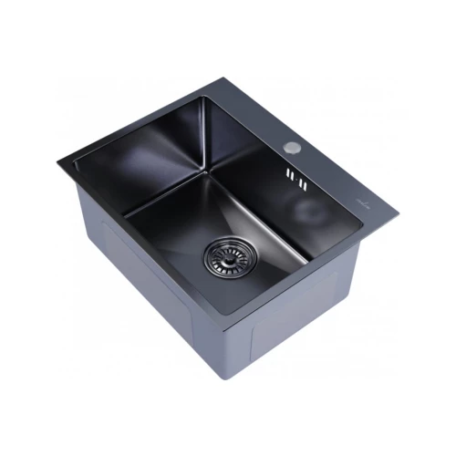 Мойка MixLine подстольный монтаж 3,0 вып 3 1/2 с сифоном черный графит PRO 547232 53х43 см