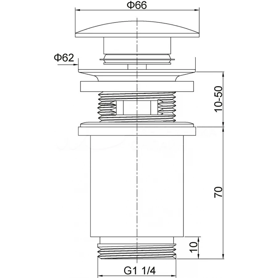 Донный клапан автомат Timo 8011/17