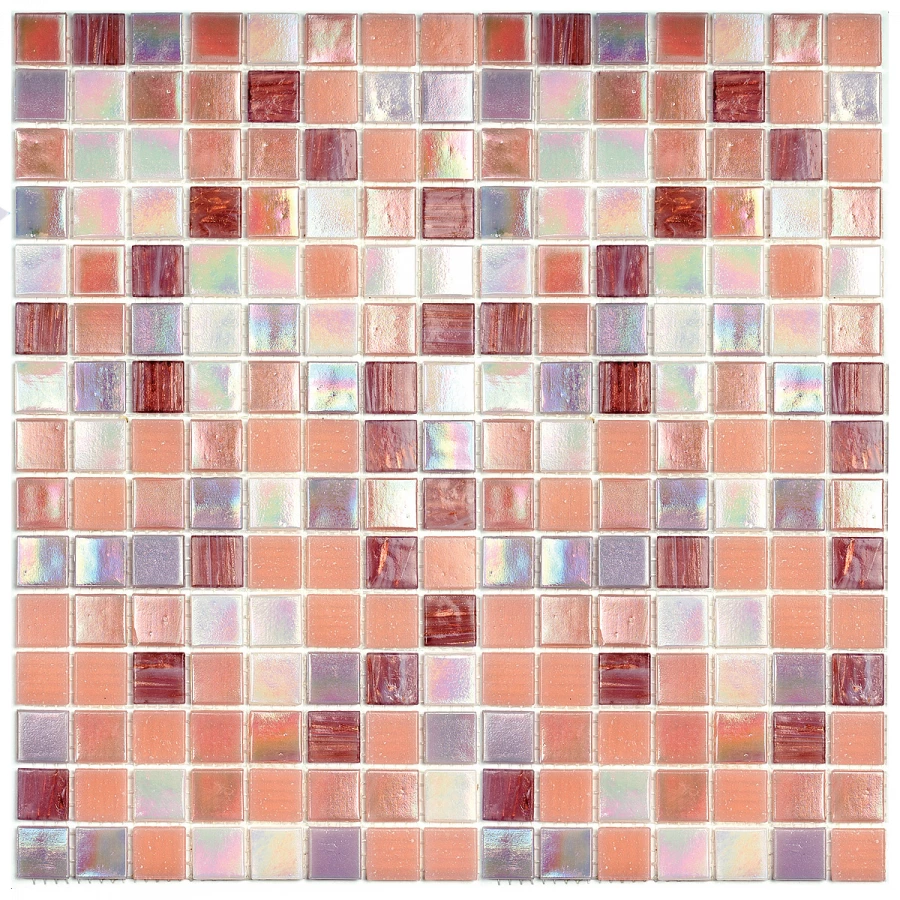 Мозаика Bonaparte Стеклянная мозаика Flamingo 20х20 глянцевая многоцветная 32,7х32,7 см