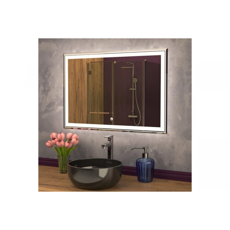 Зеркало с подсветкой MixLine Мелис 545205 90х80 см