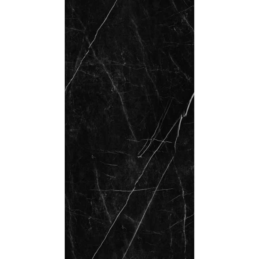 Керамогранит Eurotile Ceramica Pietra pol глянцевый черный 269 PIT3BK 120х60 см