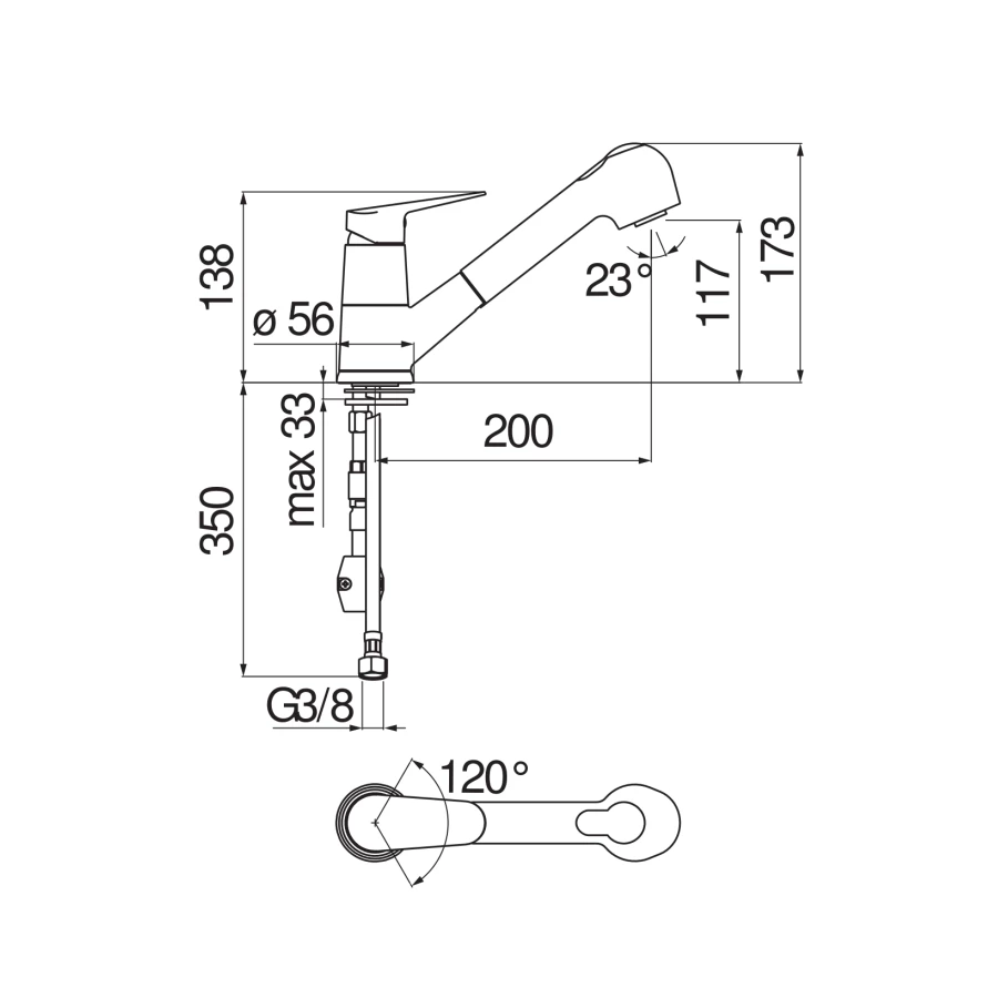 Смеситель для кухни Nobili Blues Chrome хром BS101127CR