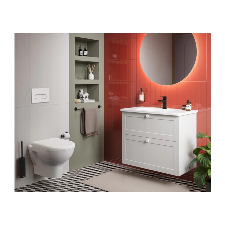 Панель смыва Vitra Root Round белая 740-2200