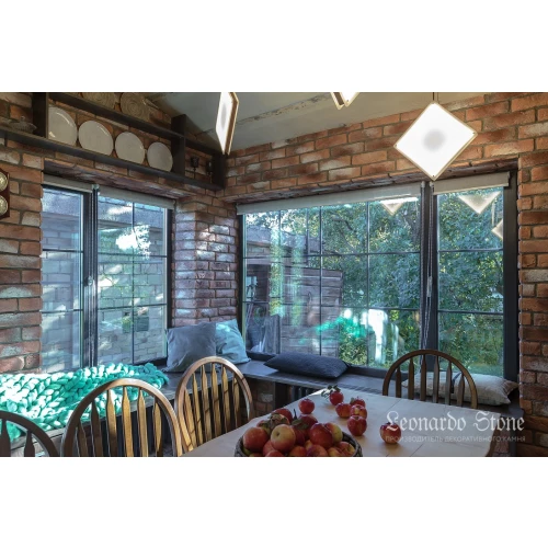 Плитка под кирпич Leonardo Stone Мадрид 490 25-28х7-8х1,7 см