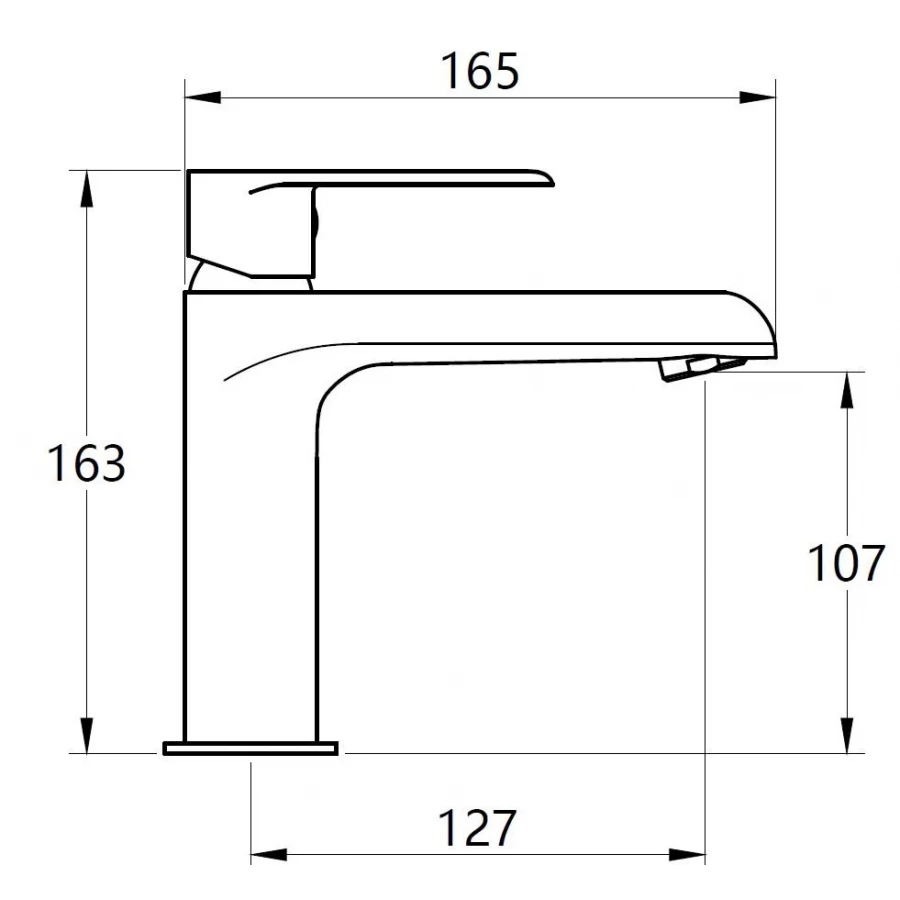 Смеситель Voda Fairway для раковины хром FY26