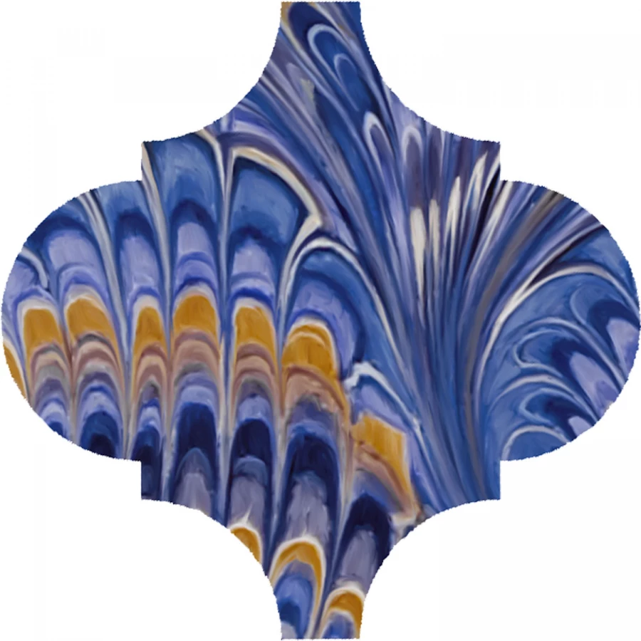 Декор Kerama Marazzi Арабески Венеция матовый синий VT/A624/65000 6,5x6,5 см