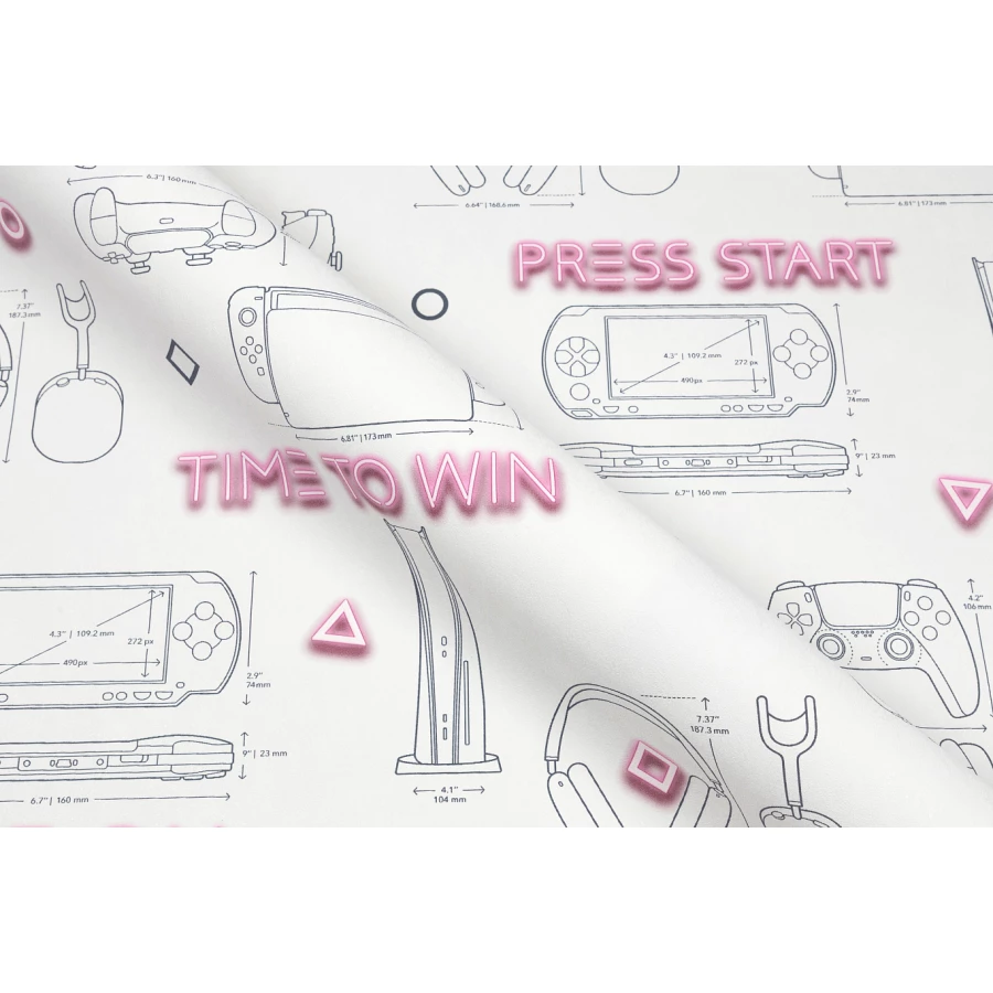 Обои флизелиновые Palitra Home Gamepad HomeColor бежевые HC72157-22 1,06х10,05 м