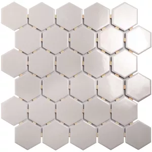 Керамическая мозаика Starmosaic Hexagon Small Grey Glossy 28,2х27,1 см