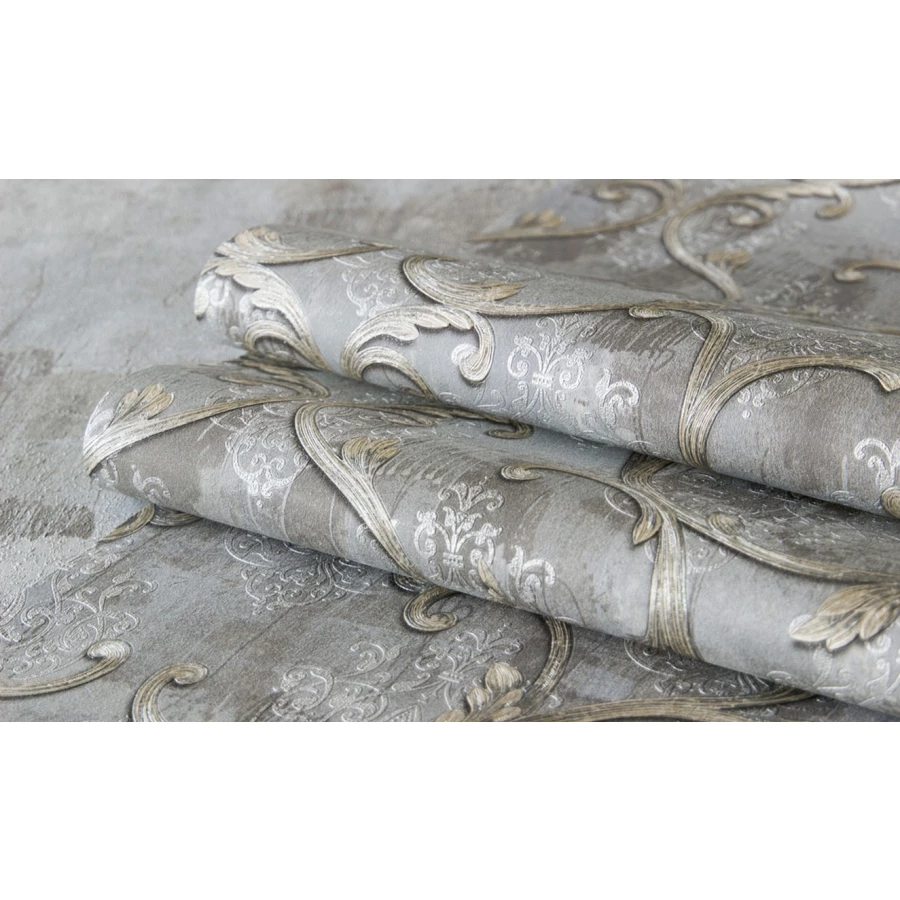 Обои флизелиновые Аспект Ницца серые 70331-42 1,06х10,05 м