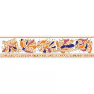 Декор 1721 Ceramique Imperiale Фантастические бабочки белый 05-01-1-52-03-21-924-0 20х5 см