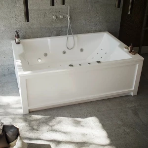 Акриловая ванна Aquatek Дорадо без гидромассажа с фронтальным экраном вклеенный каркас DOR190-0000002 190х30 см