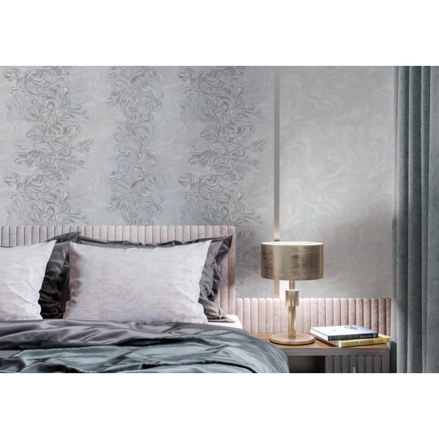 Обои флизелиновые Palitra Home Protect-Ultra серые HC31228-44a 1,06х10,05 м