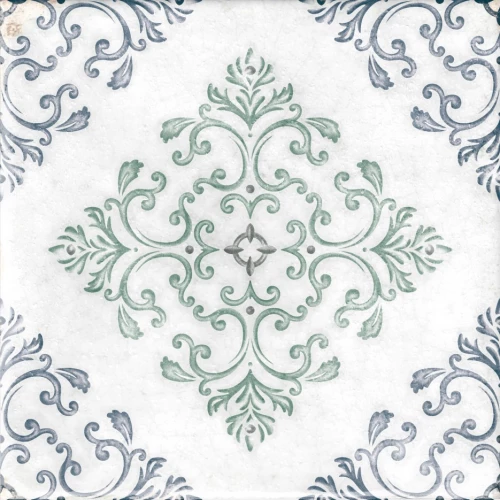 Керамогранит Nanda Tiles Адина Айви / Adina Aivy глянцевый белый 15x15 см