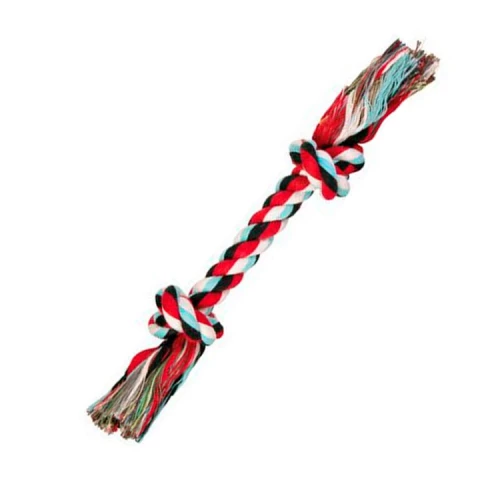 Игрушка для собак Trixie веревка разноцветная с узлом 26 см 125 г