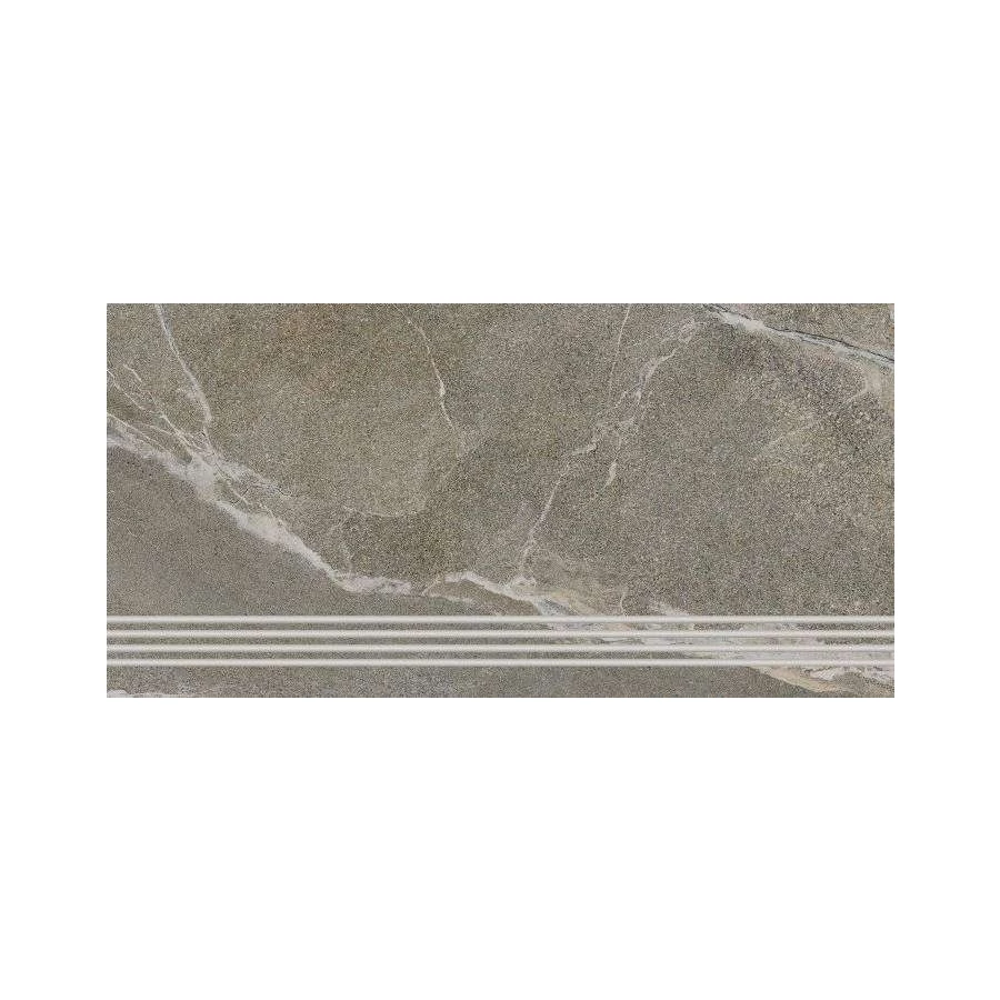 Ступень из керамогранита Lasselsberger Ceramics Диккенс матовая бежево-коричневая 6860-0072 60х30 см