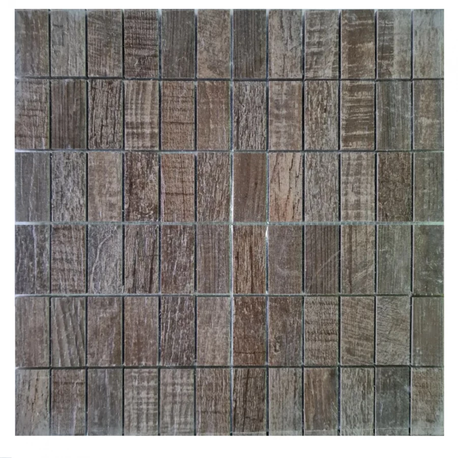 Мозаика ТехноАрт керамогранит Р14 чип 5х2,5 многоцветная 30х30 см