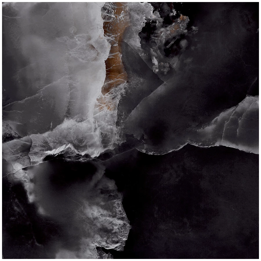 Керамогранит Laparet Andora Black полированный чёрный 60х60 см