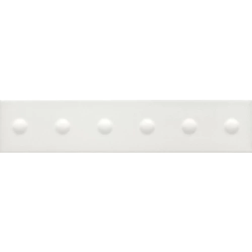 Плитка настенная Kerama Marazzi Медина 1 матовая белая KM26389 28,5х6 см