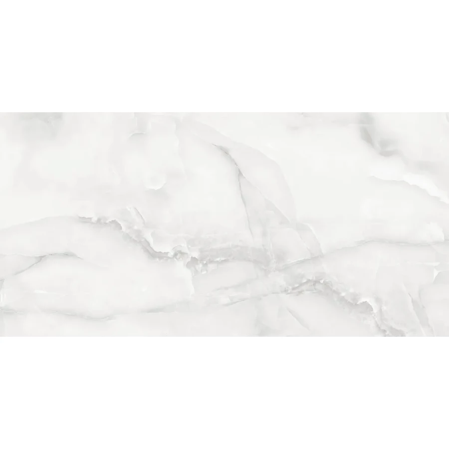 Керамогранит Duna Snow Onyx Ice Satin полуматовый белый RP-238588 120х60 см