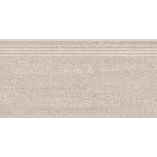 Ступень из керамогранита Kerama Marazzi Про Дабл матовая бежевая DD201420R\GR 60х30 см