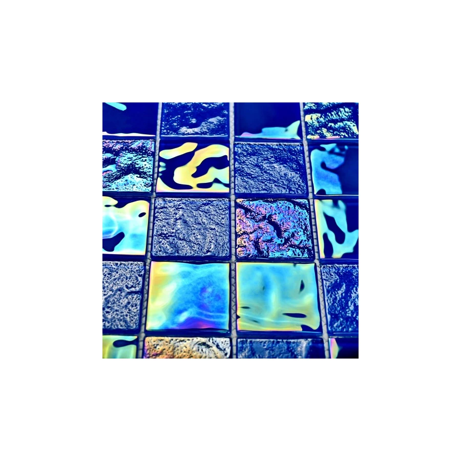 Мозаика Bonaparte Стеклянная мозаика Bondi blue-48 48х48 глянцевая синяя 29,8х29,8 см