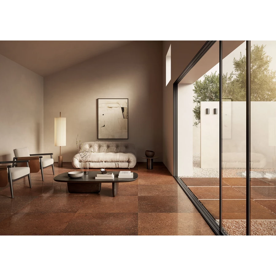 Керамогранит Isla Tiles Pomposa Siena Vellum терракотовый 60х60 см