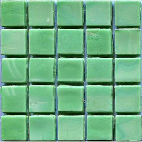 Стеклянная мозаика Art&Natura Classic Glass сетка 15х15 глянцевая зеленая eva2 29,5х29,5 см