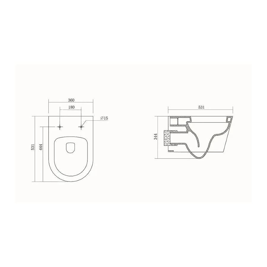 Комплект унитаз с инсталляцией Aquatek с тонким сиденьем soft-close Set Aquatek оберон